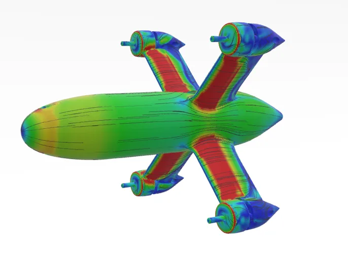 CFD air pressure drone